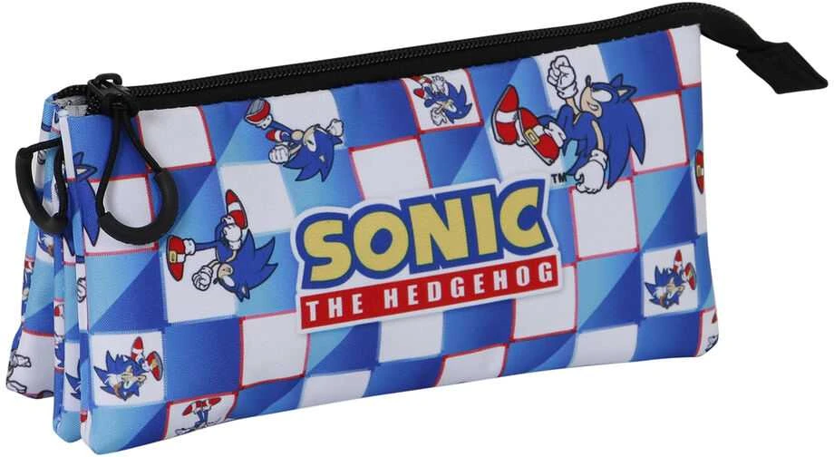 Karactermania Sonic The Hedgehog Mėlyna Lay triple pencil case