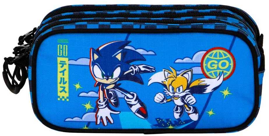 Karactermania Sonic the Hedgehog triple pencil case