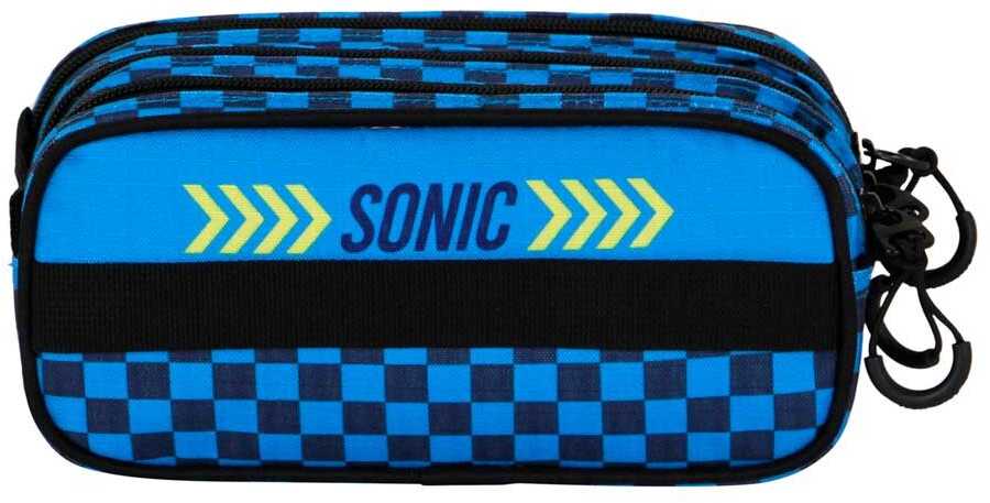 Karactermania Sonic the Hedgehog triple pencil case