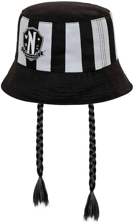 Kepurė Karactermania Wednesday braids bucket hat