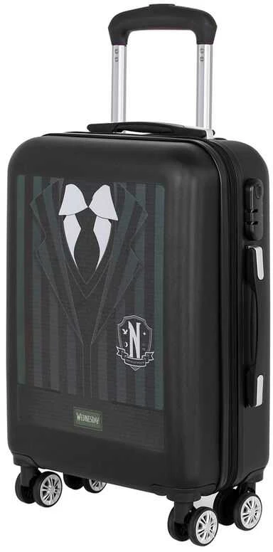 Kelioninis lagaminas Karactermania Wednesday Uniform ABS trolley, 38x55x20 cm