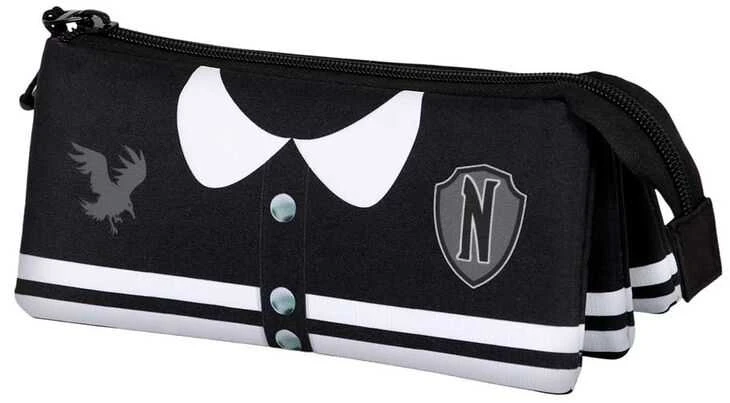 Karactermania Wednesday Varsity triple pencil case