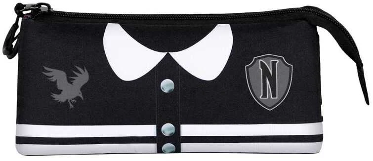 Karactermania Wednesday Varsity triple pencil case