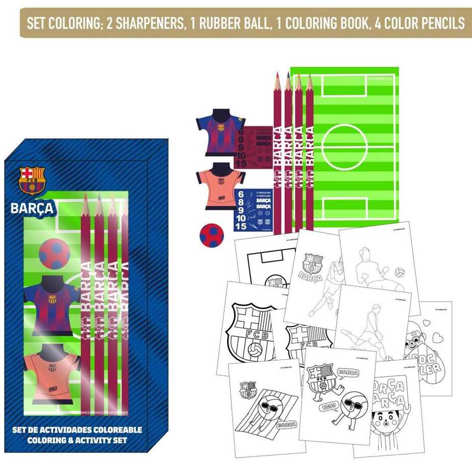 CERDÁ F.C. Barcelona Colouring stationery set