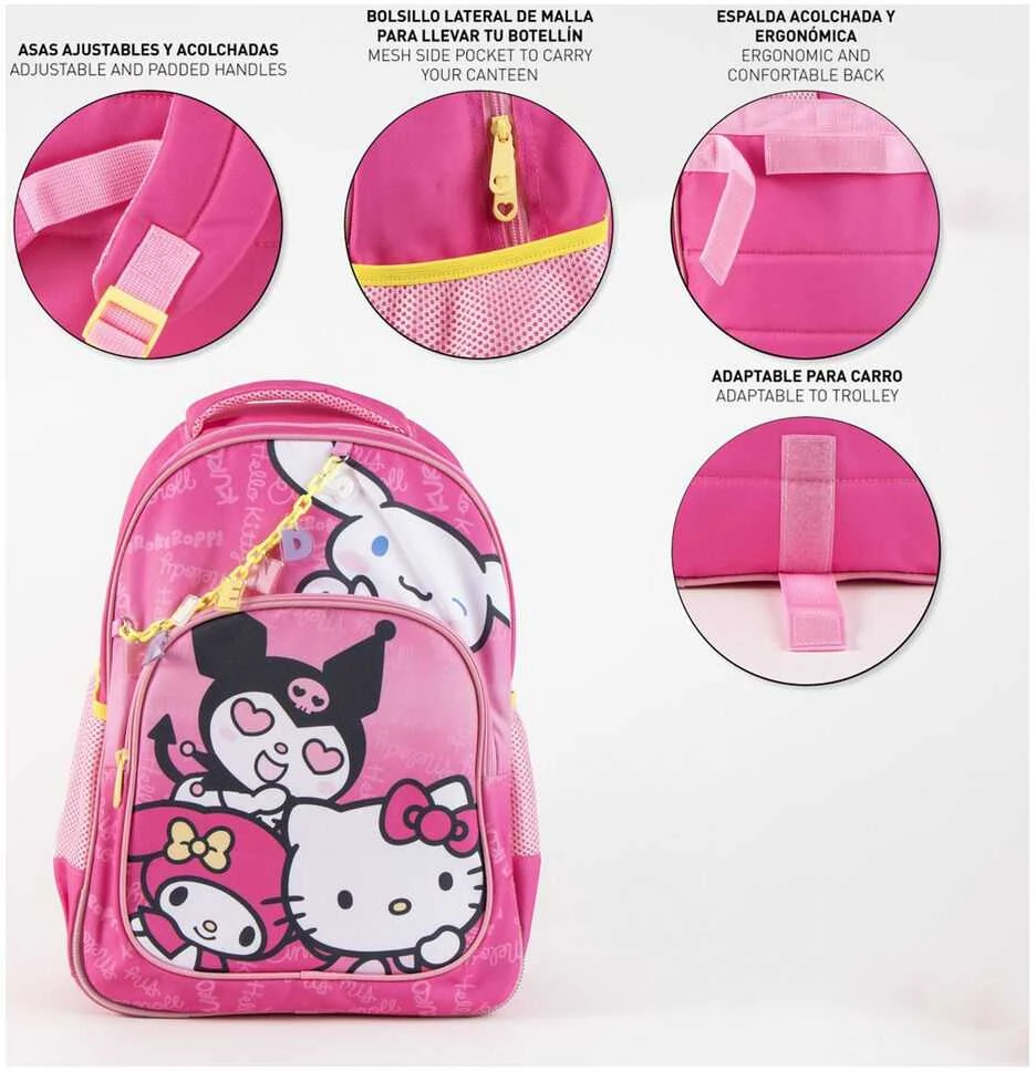 CERDÁ Hello Kitty and Friends adaptable backpack 42cm