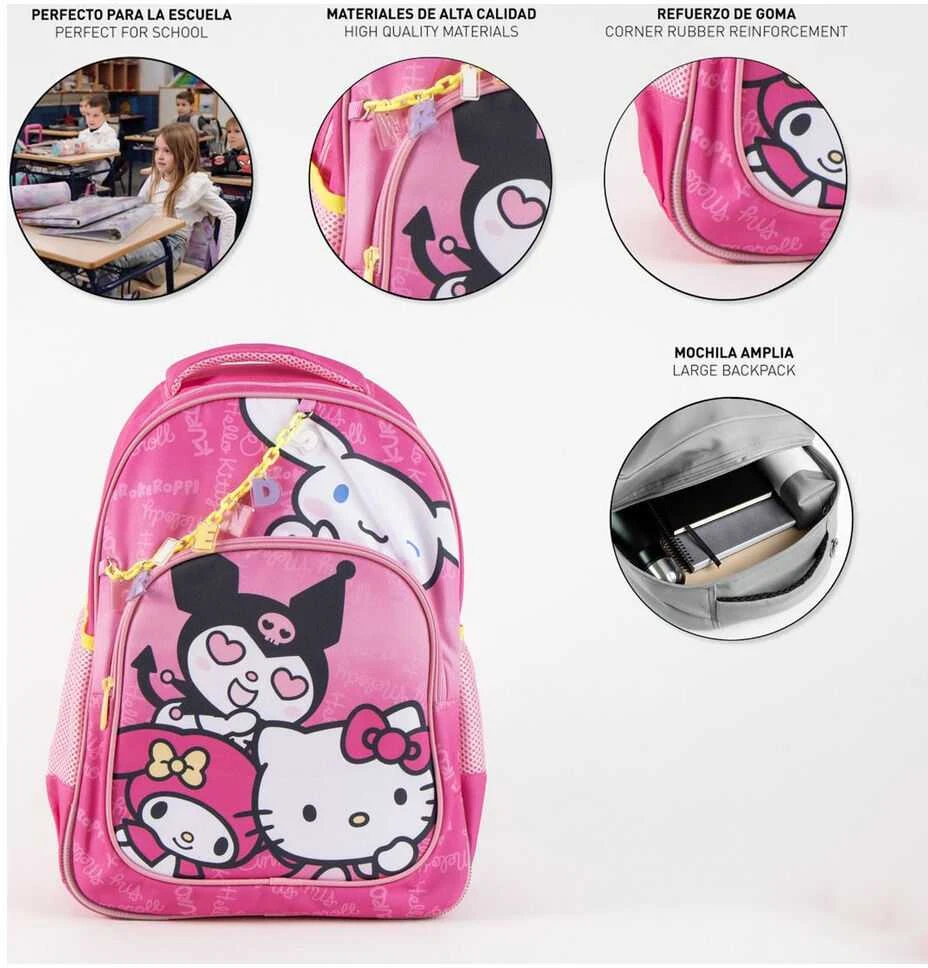 CERDÁ Hello Kitty and Friends adaptable backpack 42cm