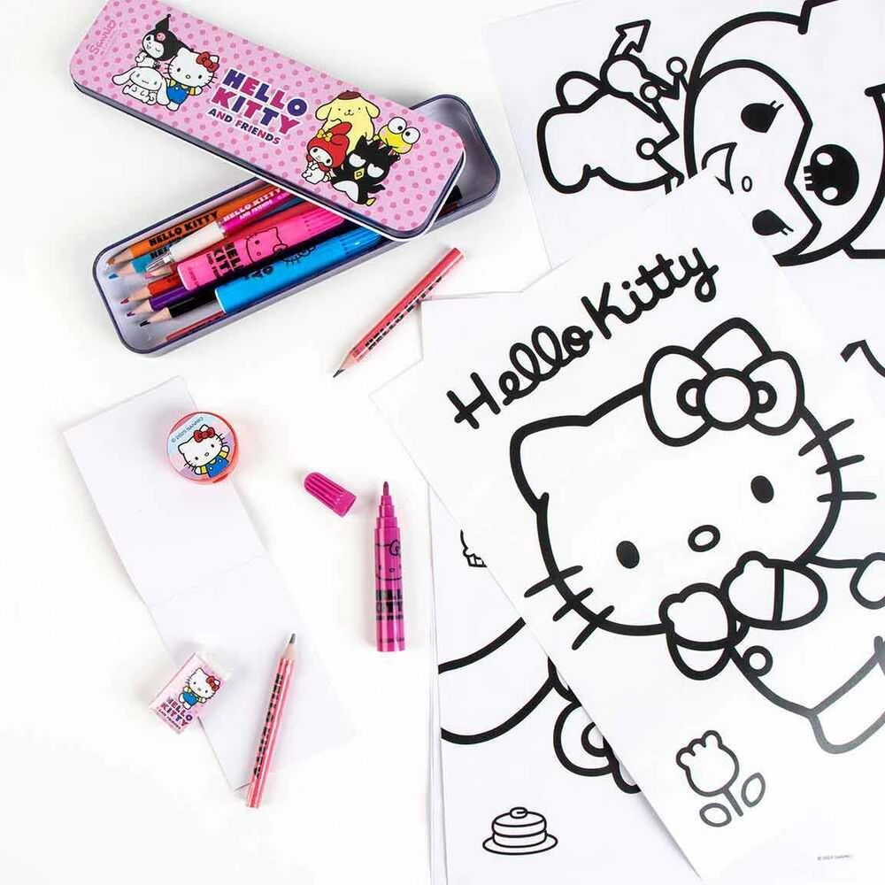 CERDÁ Hello Kitty colouring stationery set