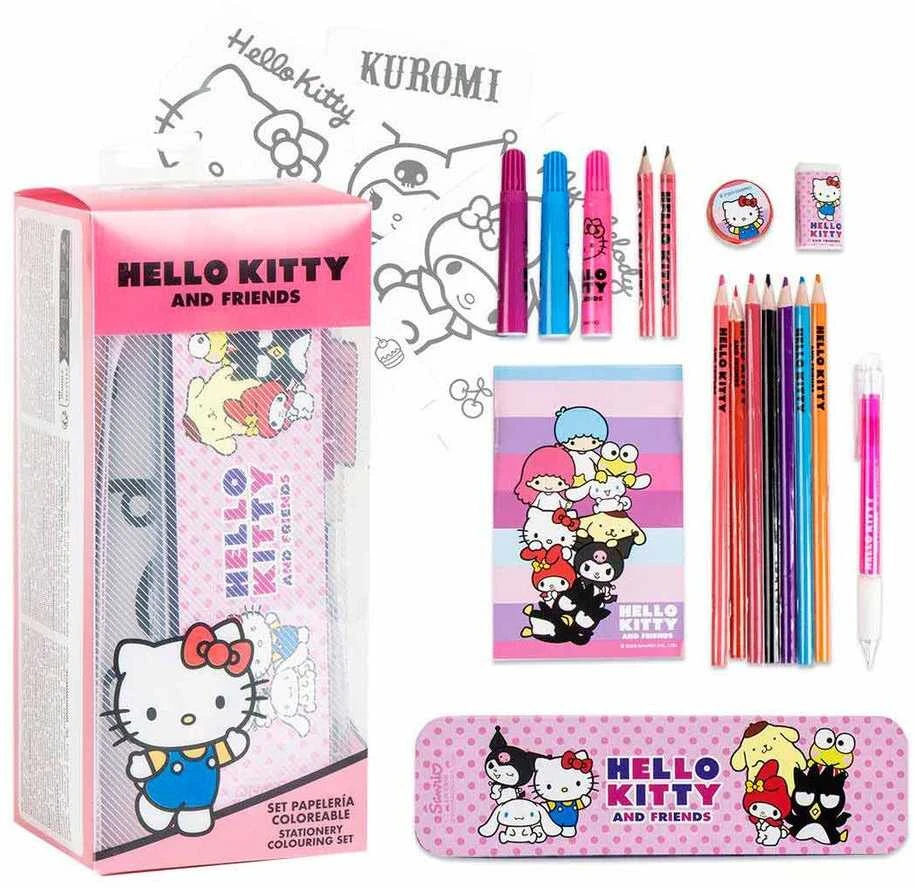 CERDÁ Hello Kitty colouring stationery set