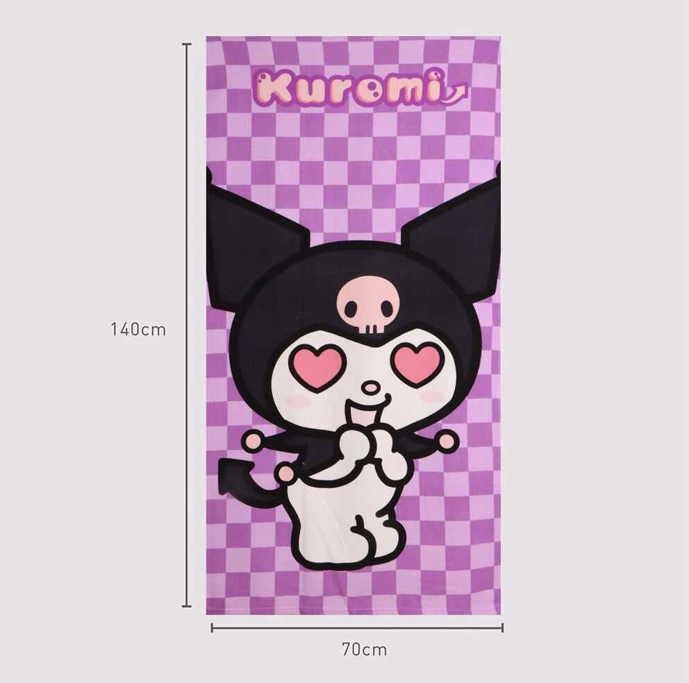 Rankšluostis CERDÁ Hello Kitty Kuromi microfibre beach towel
