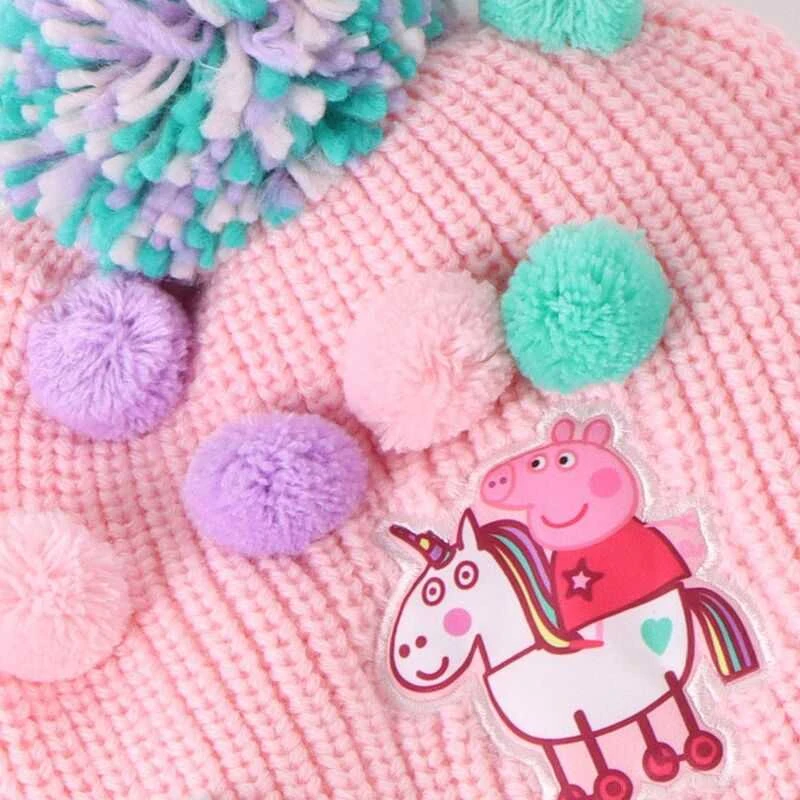CERDÁ Peppa Pig winter set snood hat gloves