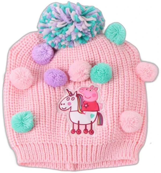 CERDÁ Peppa Pig winter set snood hat gloves