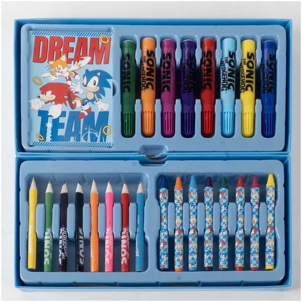 CERDÁ Sonic the Hedgehog Colouring stationery case