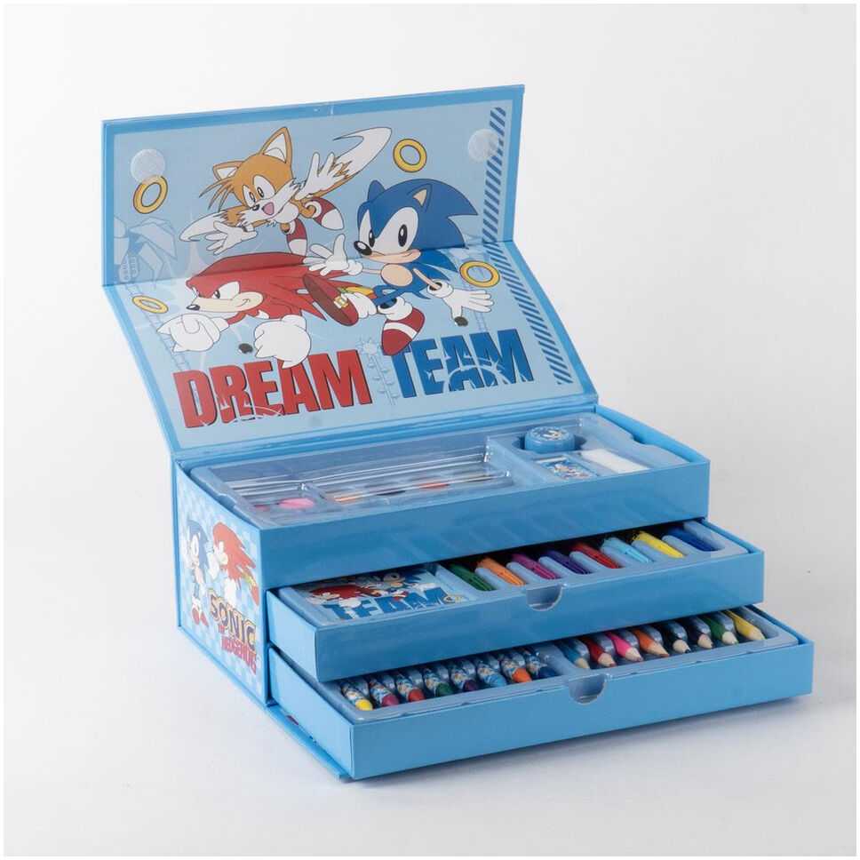 CERDÁ Sonic the Hedgehog Colouring stationery case