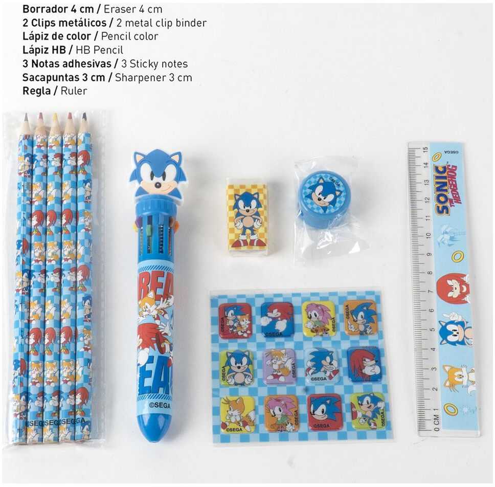 CERDÁ Sonic the Hedgehog Stationery set