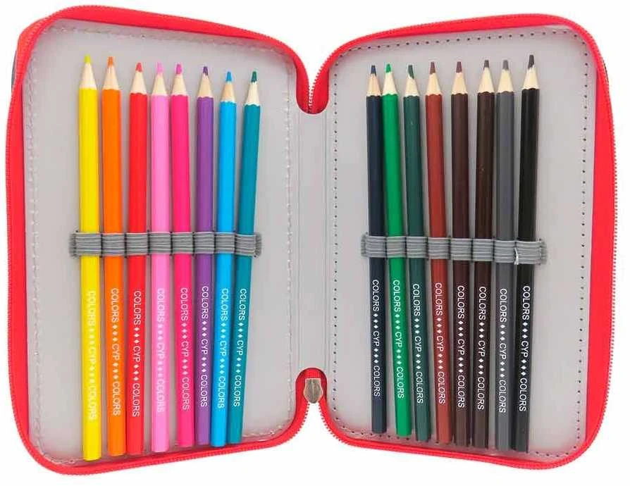 Cyp Brands Atletico de Madrid triple pencil case