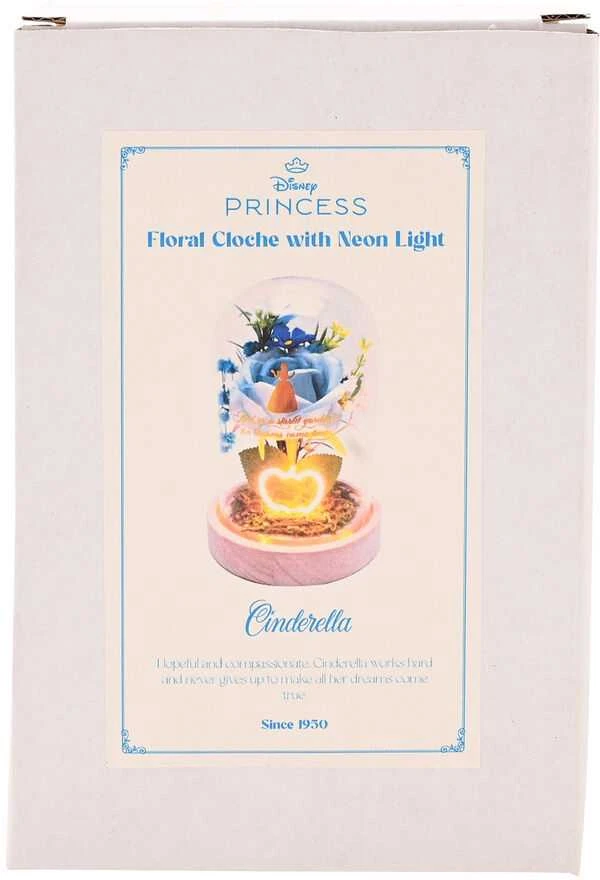 Widdop Co Disney Princess Cinderella florals in a clonche with neon light