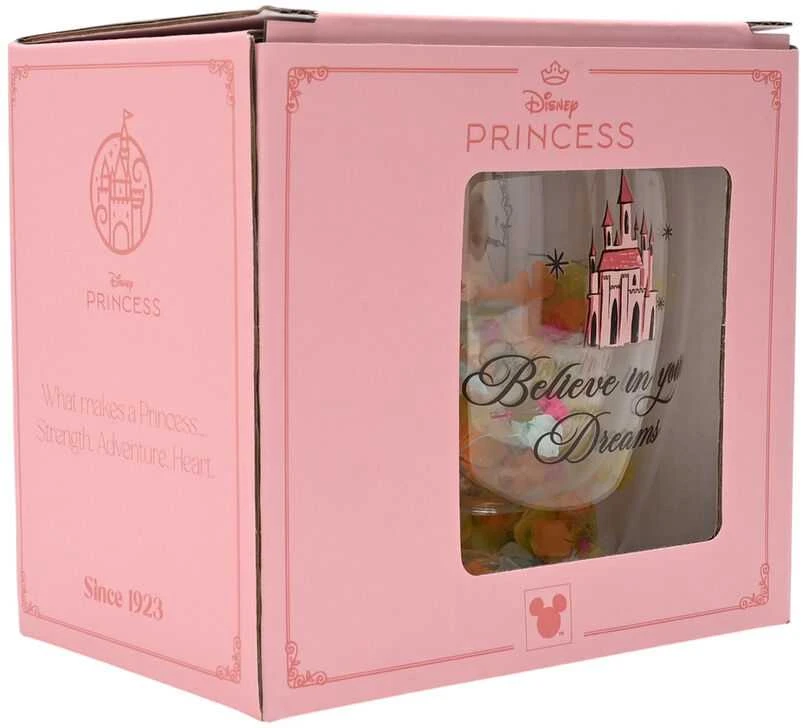 Widdop Co Disney Princess floral decorative glass mug