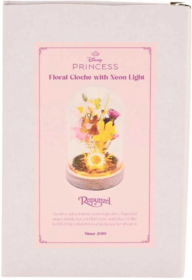 Widdop Co Disney Princess Rapunzel florals in a clonche with neon light