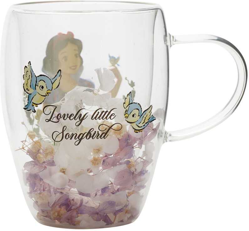 Widdop Co Disney Snow Baltas floral decorative glass mug