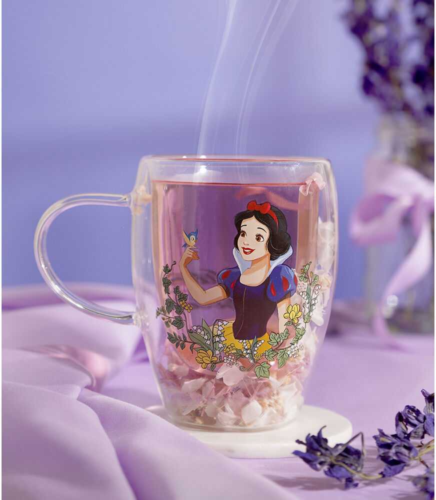 Widdop Co Disney Snow Baltas floral decorative glass mug