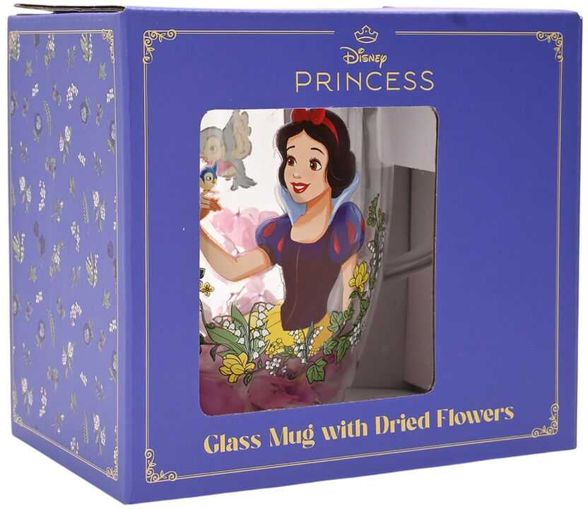Widdop Co Disney Snow Baltas floral decorative glass mug