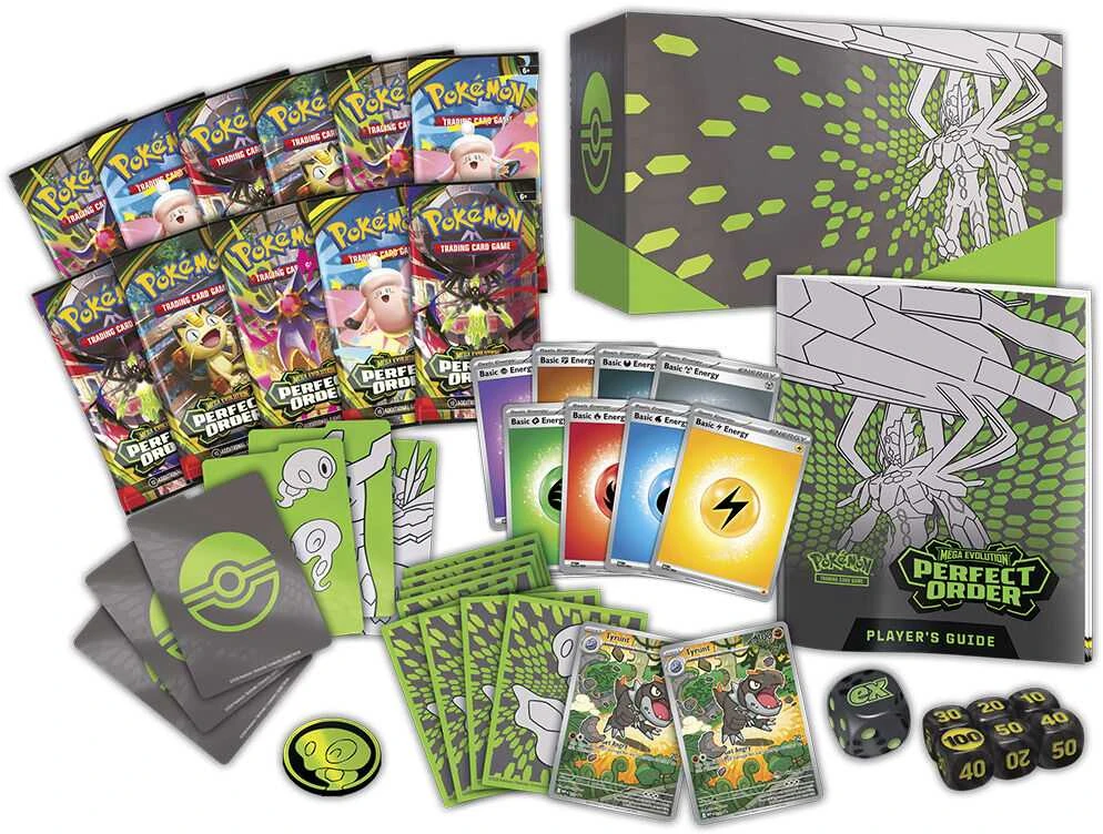 Kolekcionuojamos Kortelės - Pokémon Mega Evolution: Perfect Order Elite Trainer Box