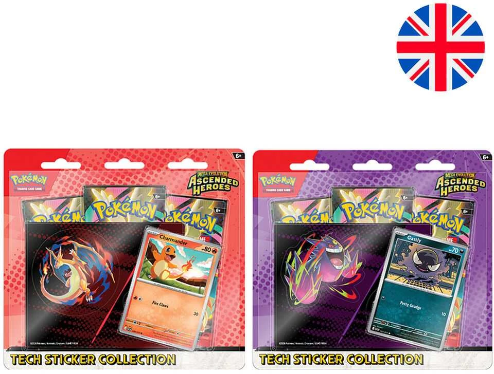 Lipduko kolekcija - Pokémon Mega Evolution: Ascended Heroes Tech Sticker Set