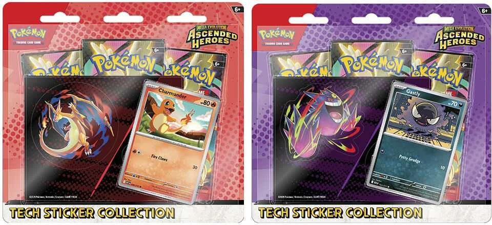 Lipduko kolekcija - Pokémon Mega Evolution: Ascended Heroes Tech Sticker Set