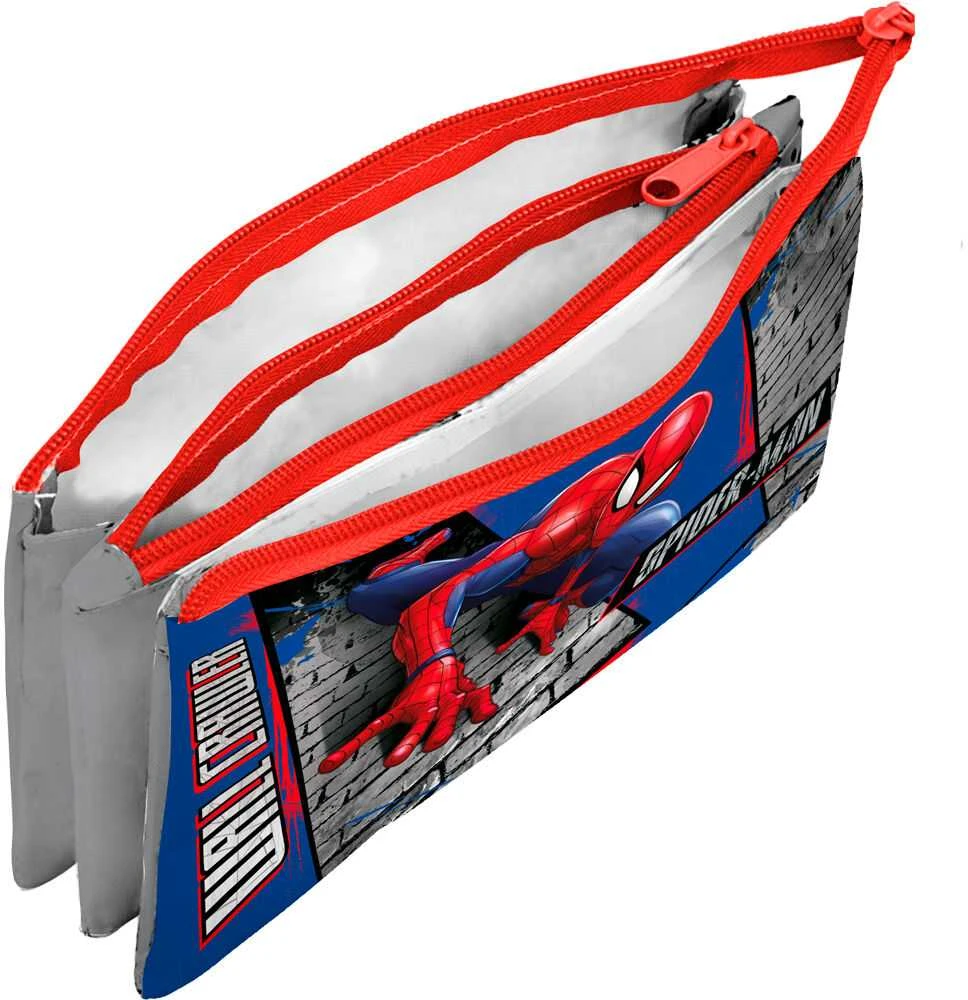 Kids Licensing Marvel Spiderman triple pencil case