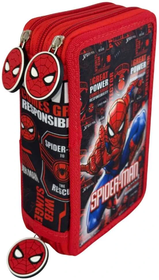 Spiderman 3 dalių pieštukų dėklas