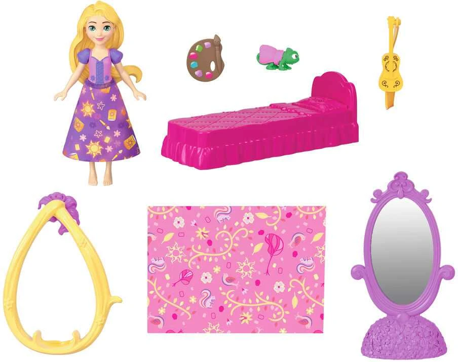 Mattel Lėlės namelis princesės Roszpunkės pilis Disney