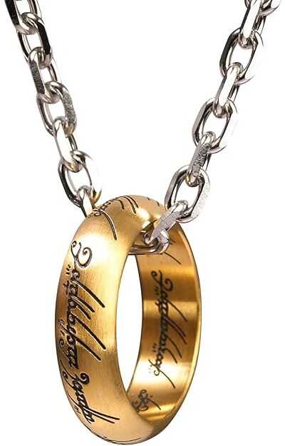 Noble Collection Žiedų valdovas - vienas žiedas iš sterlingo sidabro