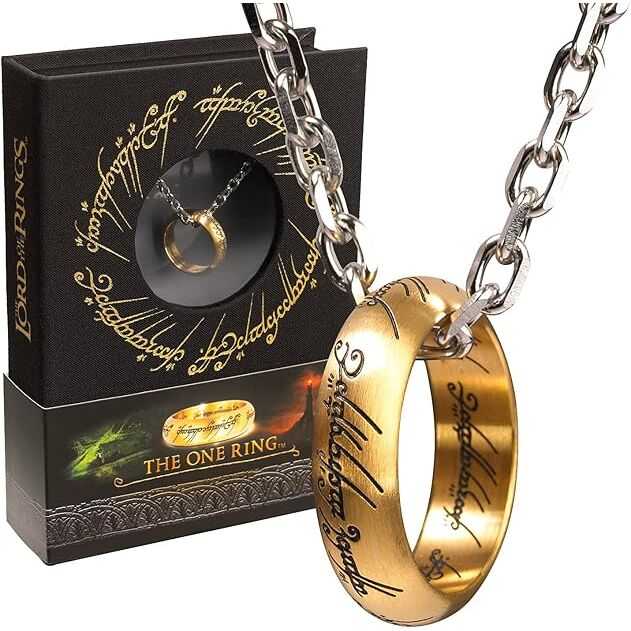 Noble Collection Žiedų valdovas - vienas žiedas iš sterlingo sidabro