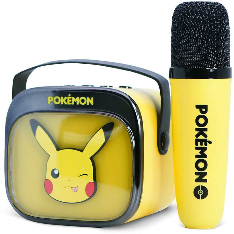 OTL - Belaidis šviečiantis karaoke garsiakalbis su mikrofonu - Pikachu