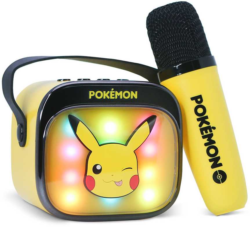 OTL - Belaidis šviečiantis karaoke garsiakalbis su mikrofonu - Pikachu