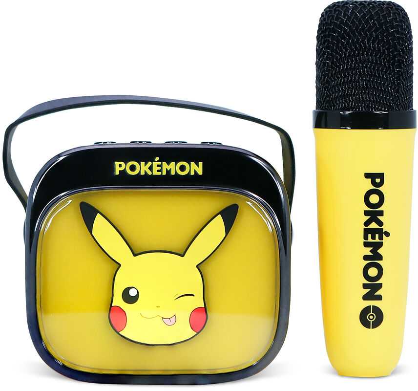 OTL - Belaidis šviečiantis karaoke garsiakalbis su mikrofonu - Pikachu