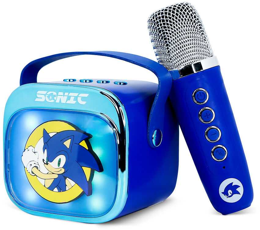 OTL Sonic The Hedgehog LED Karaoke Speaker and Microphone