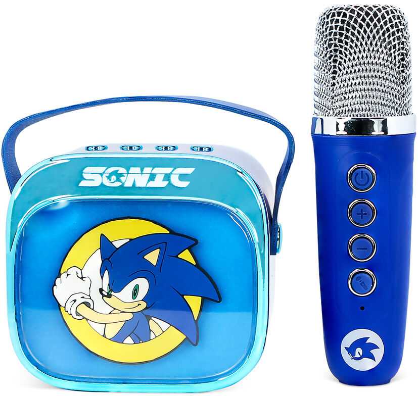 OTL Sonic The Hedgehog LED Karaoke Speaker and Microphone