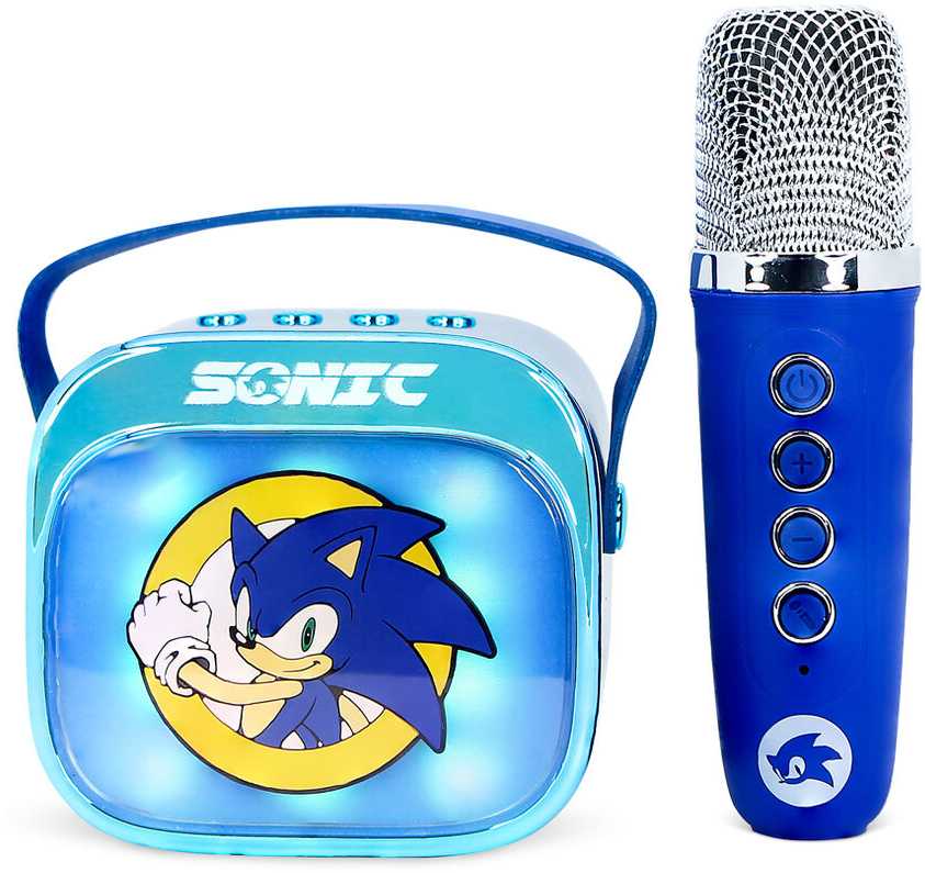 OTL Sonic The Hedgehog LED Karaoke Speaker and Microphone
