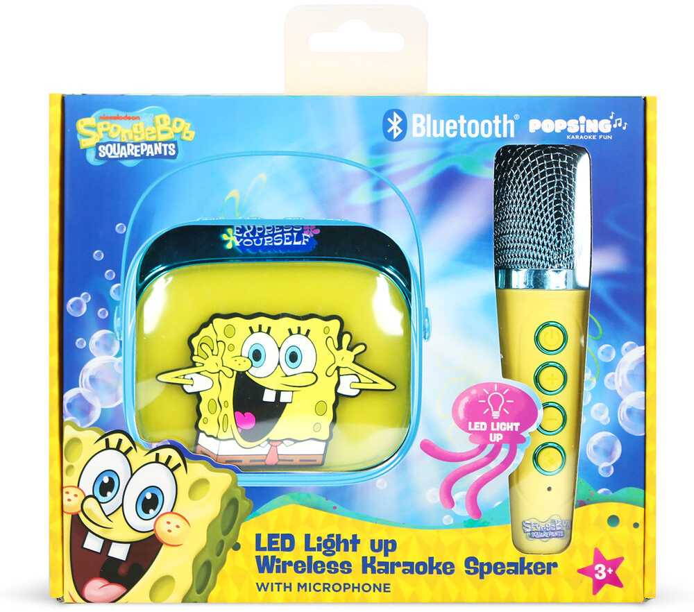 OTL SpongeBob LED Karaoke Speaker and Microphone