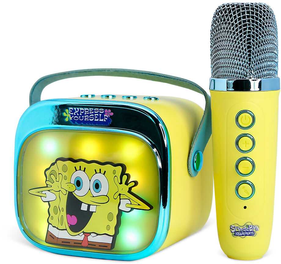 OTL SpongeBob LED Karaoke Speaker and Microphone