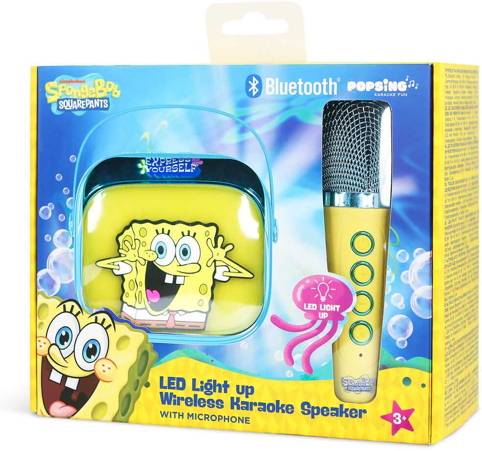 OTL SpongeBob LED Karaoke Speaker and Microphone