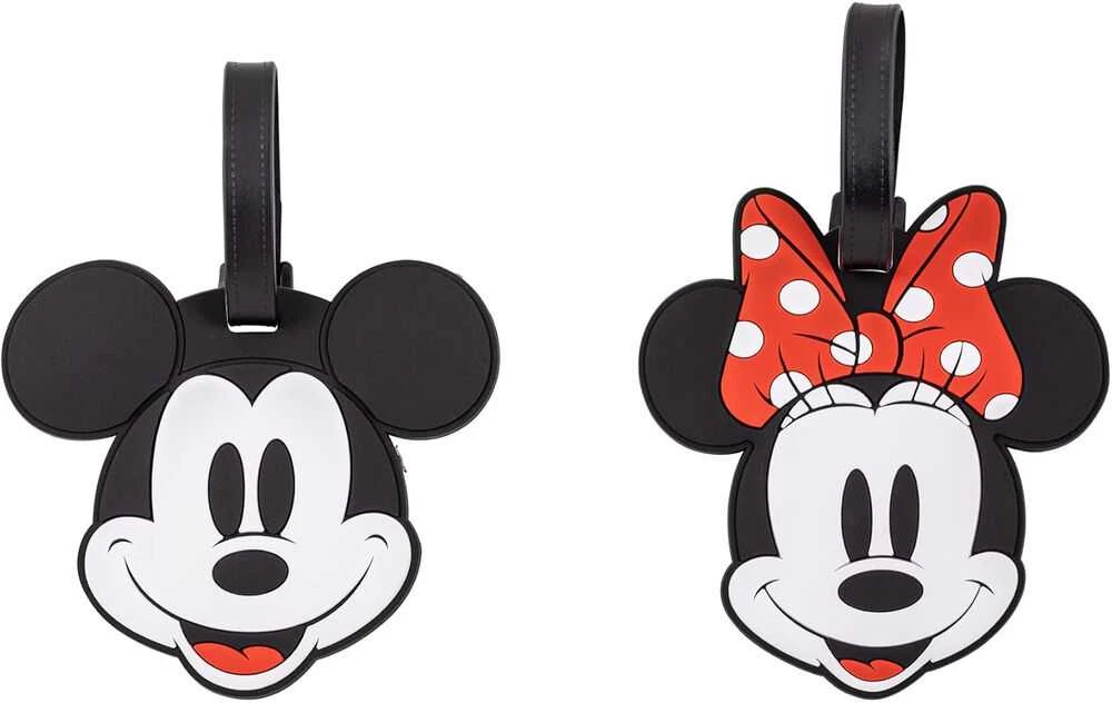 Peers Hardy Disney Mickey & Minnie set of 2 luggage labels