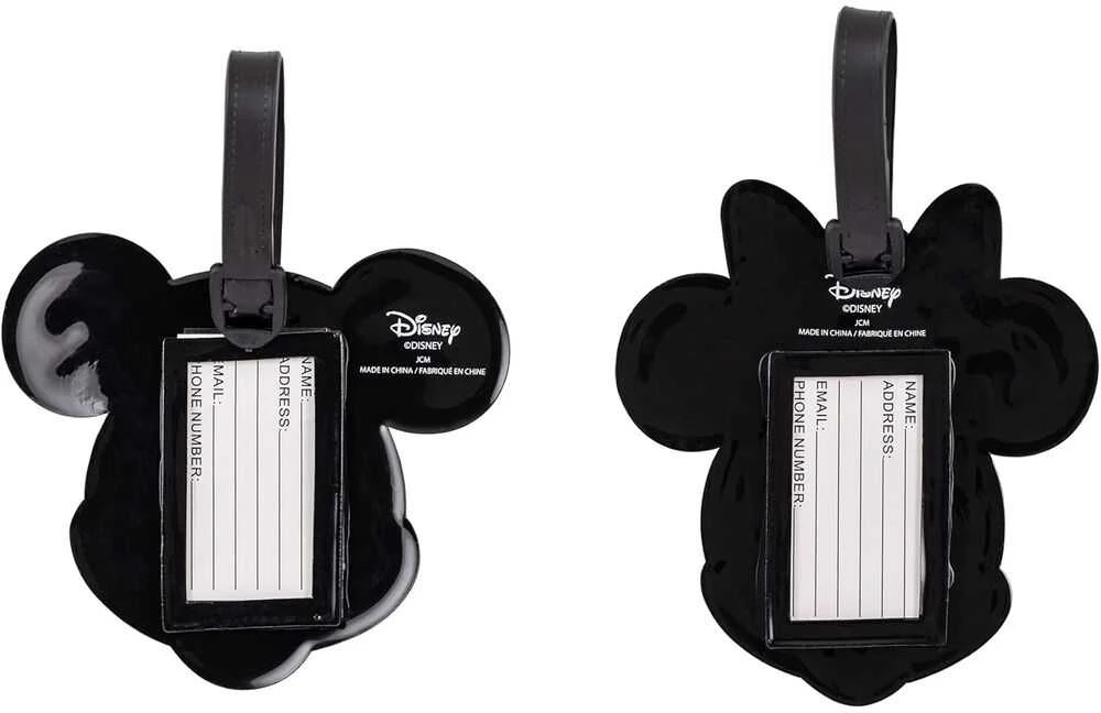 Peers Hardy Disney Mickey & Minnie set of 2 luggage labels