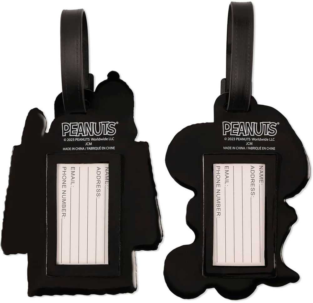 Peers Hardy Peanuts Snoopy set of 2 luggage labels