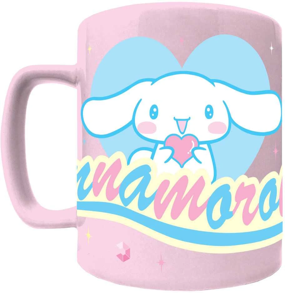 Pyramid Hello Kitty Cinnamoroll Mug with teddy bear cover 440ml