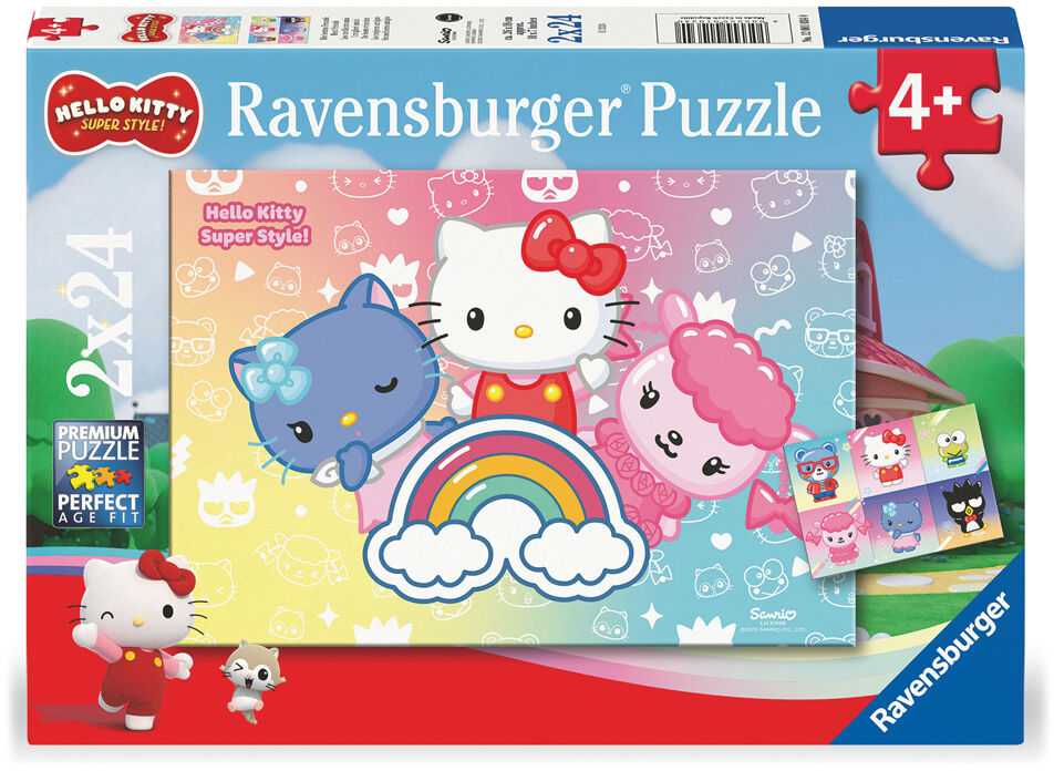 Ravensburger Dėlionė 2x24 vnt. - Hello Kitty aprašymas - Prekės nuotrauka