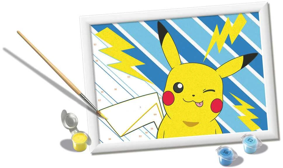 Ravensburger Rankdarbių rinkinys vaikams Pikachu piešimui pagal skaičius