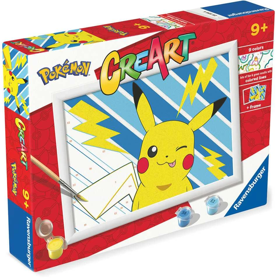 Ravensburger Rankdarbių rinkinys vaikams Pikachu piešimui pagal skaičius