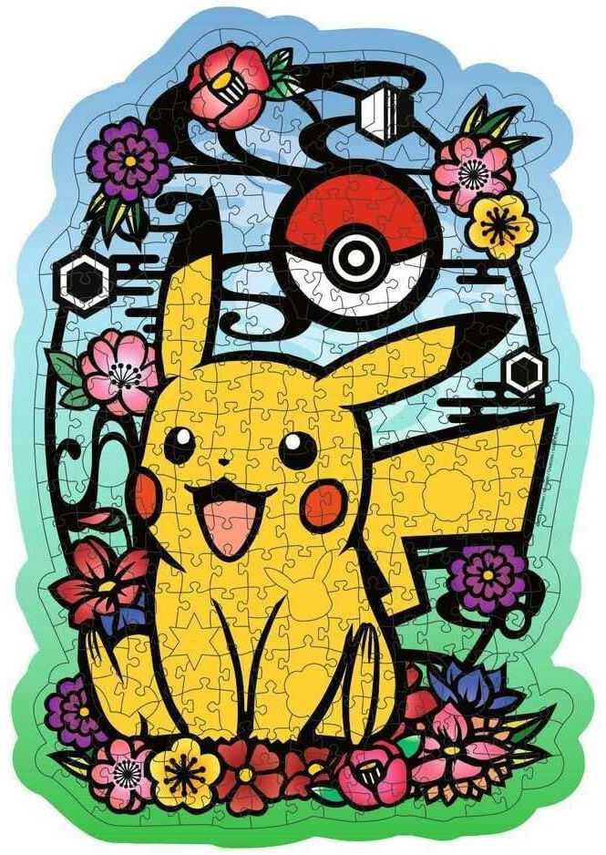 Ravensburger medinė dėlionė 300 vnt. - Pikachu